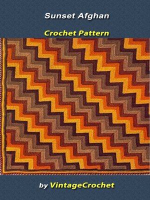 cover image of Sunset Afghan Vintage Crochet Pattern